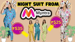 Myntra Night Suit @ just rs 500🤩❤️ | Myntra Haul | @myntra EOR Sale Haul #myntrahaul #myntra