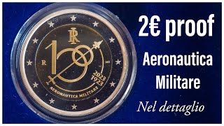 2 Euro Aeronautica Militare - Italia 2023 - Moneta Proof Quanto Vale?  rare coin italy