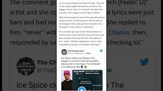 Ice Spice confirms she didn't diss Chance The Rapper on her "In Ha Mood" song