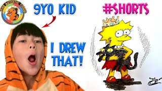 9yo Autistic Savant Draws - Lisa | The Simpsons #shorts