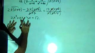 Solve a Rational Equation Problem #2