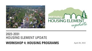 Housing Element Workshop 4 (April 28, 2022)