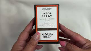 Unboxing the CEO Glow Vitamin C + Turmeric Face Oil by Sunday Riley