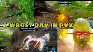 ARK MOBILE - THE WROST DAY |SEASON ONE| EP1| ARK MOBILE PVX FRESH START|