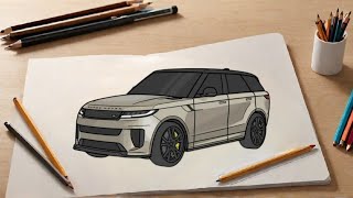 "Step-by-step Drawing Guide: Range Rover Sport"