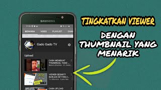 CARA MEMBUAT BANNER YOUTUBE DI HP