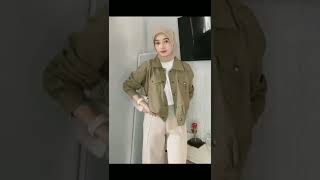 OOTD HIJAB REMAJA SIMPEL | SHOPEE HAUL OOTD HIJAN NGEMALL #inspirasioutfit #ootdhijab