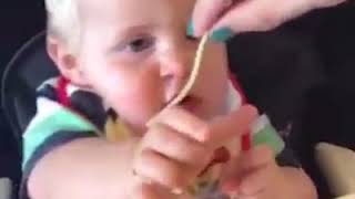 Kids Eating Pasta ( Funny)