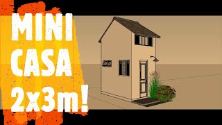 MINI CASA 2x3 m! TINY HOUSE