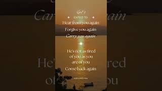 God's Exited | Come back again | A living sacrifice | True worship | Holy life | God loves you