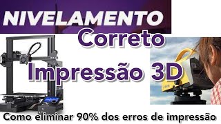 Nivelamento da mesa de impressão 3D!! elimine 90% dos erros de impressão! #3d #dicas