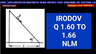 IRODOV Q.1.60 TO 1.66 LAWS OF MOTION