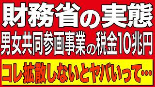 【納税者激怒】財務省10兆円の使途不明💢男女共同参画予算の二重計上と不透明な使途を暴く【政治AI解説・口コミ】