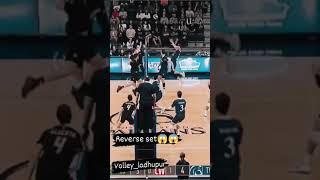 Reverse Set😱😱 || what a Skill 🤯🤯 #shorts #youtube #volleyball