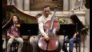 Vivaldi cello concerto (RV421 in A minor) D. Amadio - Interpreti Veneziani (in rehearsal)