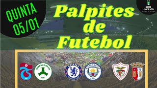 PALPITES DE APOSTAS DE FUTEBOL PARA O DIA 05/01/2023 (QUINTA)!!! CONFIRA AGORA MESMO!