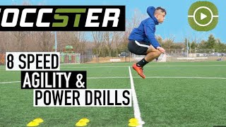 8 Exercise to improve Speed, Agility & power #trending #power #speed #agility #football #viral