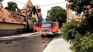 Pożar plebani w Nowym Stawie 10.08.2021