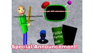 Special Announcement! (don’t copyright me)