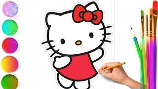 How to draw a Hello Kitty easy and quikly.