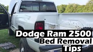 Quick Tips on Removing 2001 Dodge Ram Pickup Bed