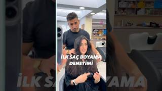 İLK SAÇ BOYAMA DENEYİMİ #brushlight #balayage #hairtransformation #haircut