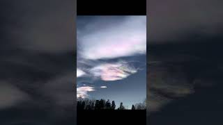 Rare stratospheric clouds in Norway