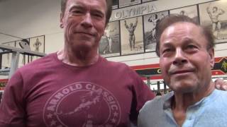 Arnold Trains Arms With Old Friend Franco 2017 motivation   Above 70 & Jacked