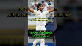 Most wickets in Test history 🏏Top 5  Indian bowlers#shorts #viral