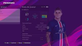 eFootball PES 2020 Roster PSG Face Update