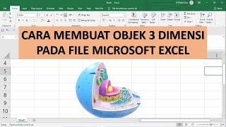 Cara membuat objek 3D di excel, Tutorial membuat objek 3 dimensi menggunakan microsoft excel