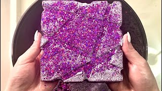 purple reformed glitter gym chalk crush variety and dyed purple blocks✨💜 #gymchalk