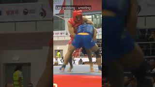 Leg grabbing - wrestling #shorts #wrestling #sanda