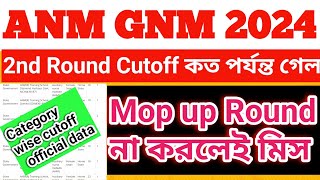 ANM GNM 2nd Round Cutoff 2024|ANM GNM Cutoff 2nd Round 2024|ANM GNM 2nd Round Seat Allotment 2024