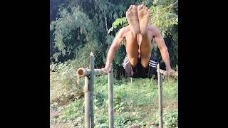 The villager boy martial arts practice in village. #martailarts #practice #sorts #kicks