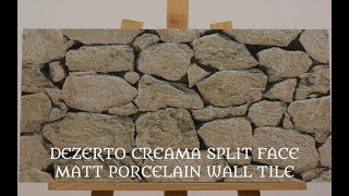 Dezerto Creama Split Face Matt Porcelain 300x600mm Wall Tile