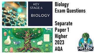 Biology Separate Paper 1 2023 AQA Questions