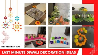 Last Minite Diwali Decoration Ideas//diy Diwali decorations ||