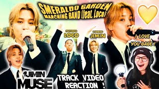 지민 (Jimin) Smeraldo Garden Marching Band (feat. Loco) Track Video ARMYMOO Reacts For The First Time!