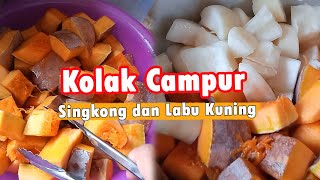 RESEP MASAK KOLAK SINGKONG CAMPUR LABU KUNING PAKAI SANTAN KELAPA - MASAKAN SEDERHANA - ASMR #shorts