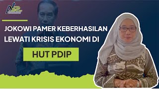 Jokowi Pamer Keberhasilan Lewati Krisis Ekonomi di HUT PDIP