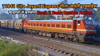 11841 Gita Jayanti Express गीता जयंती एक्सप्रेस Khajuraho Junction To Kurukshetra Junction