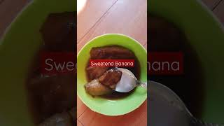 Sweetend Banana (Minatamis na saging) masarap ng may yelo pwede ding wala. 😁 #food #shortsvideo