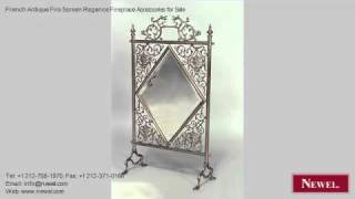 French Antique Fire Screen Regence Fireplace Accessories