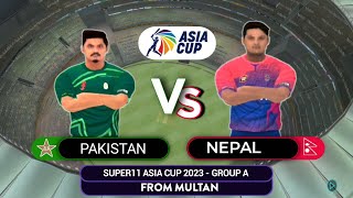 Pakistan vs Nepal | Asia Cup 2023 Highlights Last Ball Thriller Match 😲 | Real Cricket 22 Gameplay