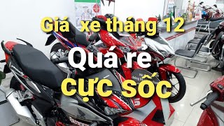 KHÔNG xem đừng hối hận .Giá xe Winner X và SH 2020 tháng 12/2019 Giảm Giá mạnh  | Vịt Xiêm Vlog