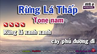 [Karaoke] Rừng Lá Thấp | Tone nam