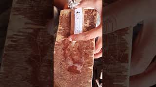 wood keychain making in one minute