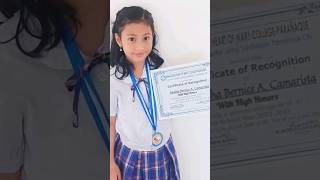 WITH HIGH HONORS! 🏅Congratulations Ate Atasha! 👏🏻 #shortvideo #recognition2023 #grade2