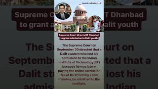 #cji #cjichandrachudstatement #supremecourt #admission #dalitnews #iit #education #currentaffairs